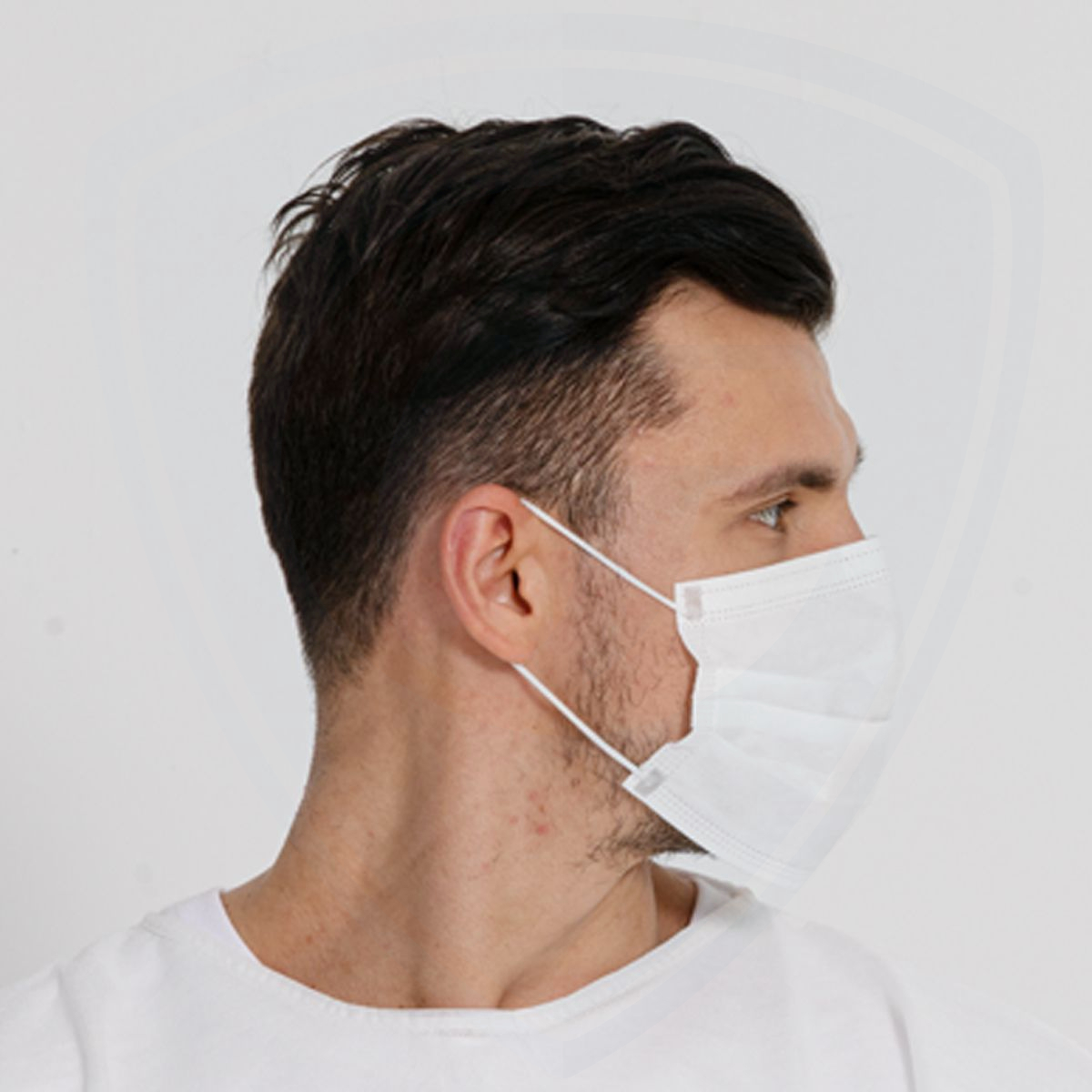 Disposable White Face Masks 3 Ply Dental Surgical Mask Covering