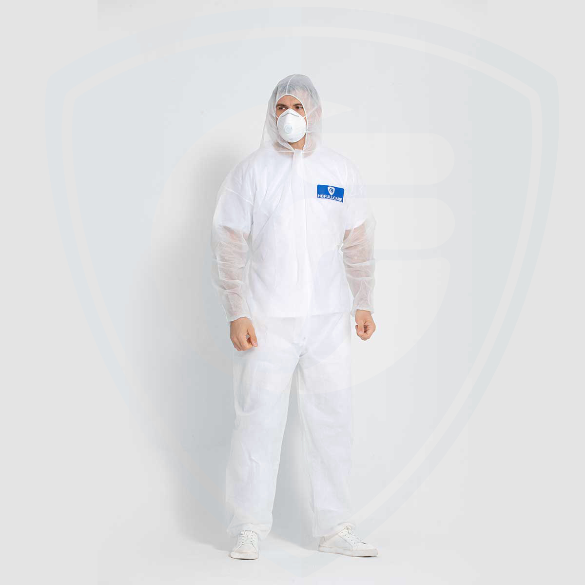 Disposable Coveralls Polypropylene Nonwoven Work Suit/Work Coverall with Hood
