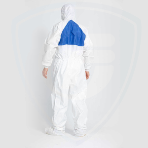 Type 5/6 Spray Painting Protective Disposable Coveralls Safety WorkWear White