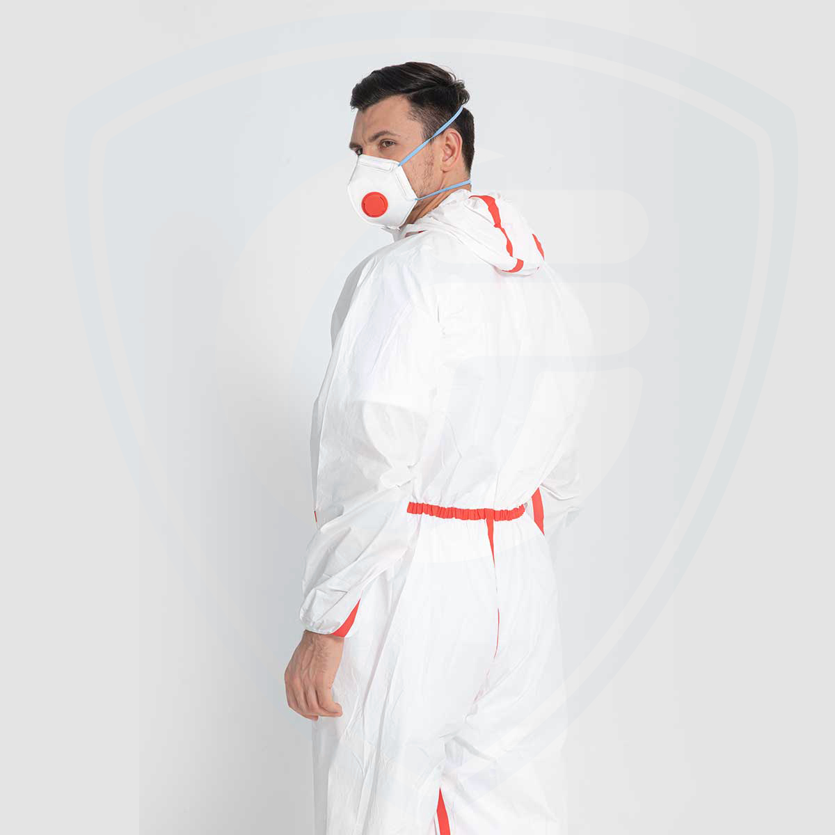 Microporous Liquid Resistant Laminated Disposable Coverall with Taped Seams