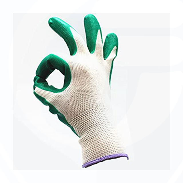Nylon/Polyester Working Safety Protective Gloves with PU Coating
