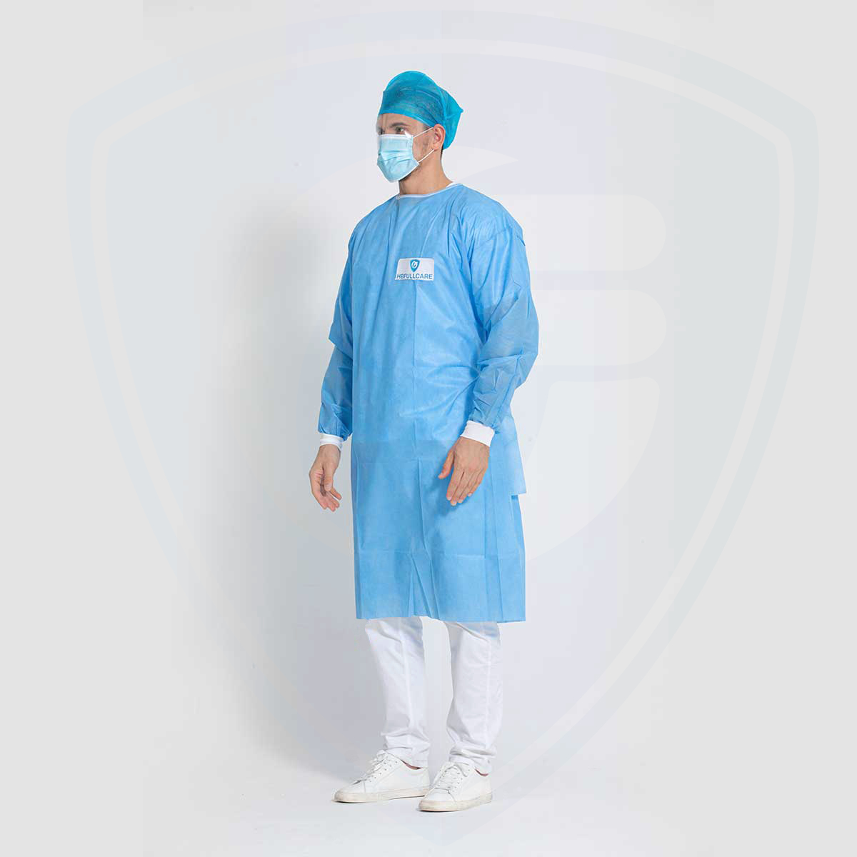 Disposable SMS Non-woven Fabric Surgical Gown for Protection Against Infectious Agents