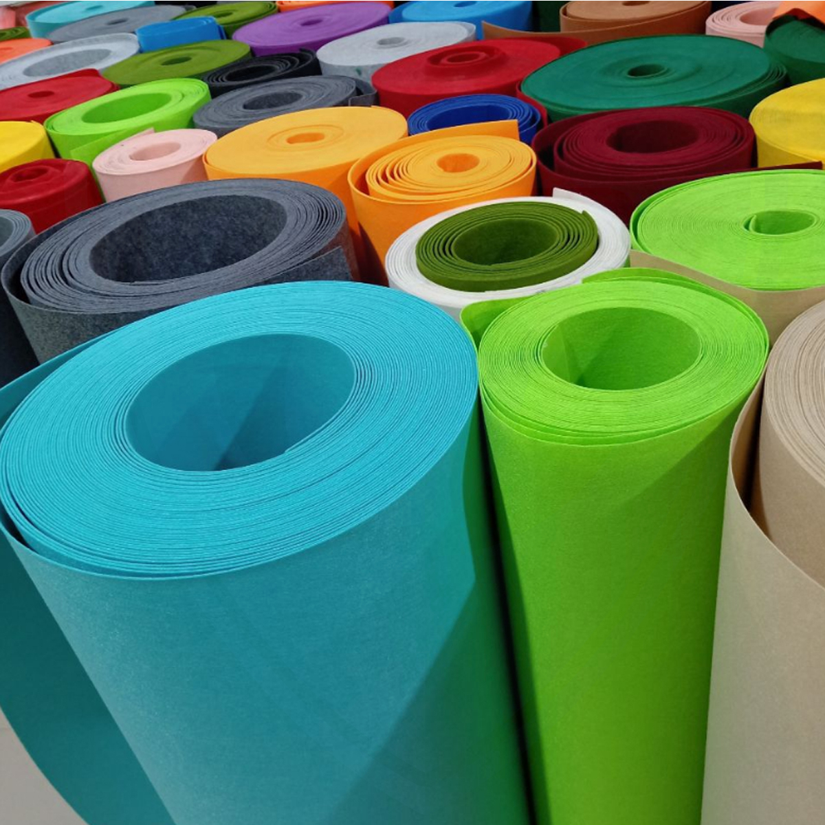 Colorful Self Adhesive Polyester Felt Sticky Non-Woven Fabric DIY Felt