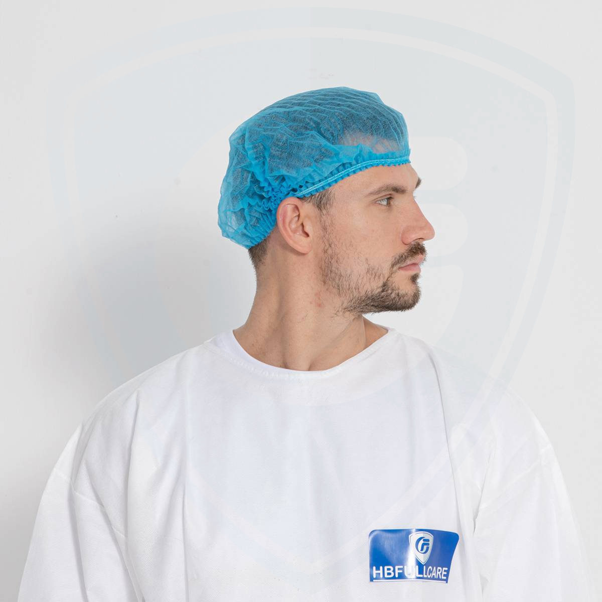 Blue Color Non-Woven Eco-Friendly Disposable Mop Cap for Laboratory