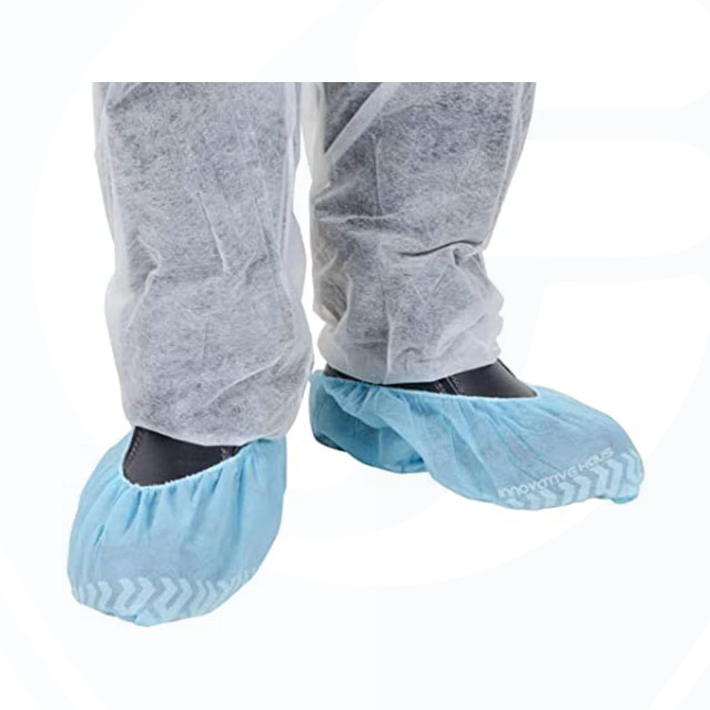 Anti-skid PP Non-woven Shoe Covers with Bottom Printing