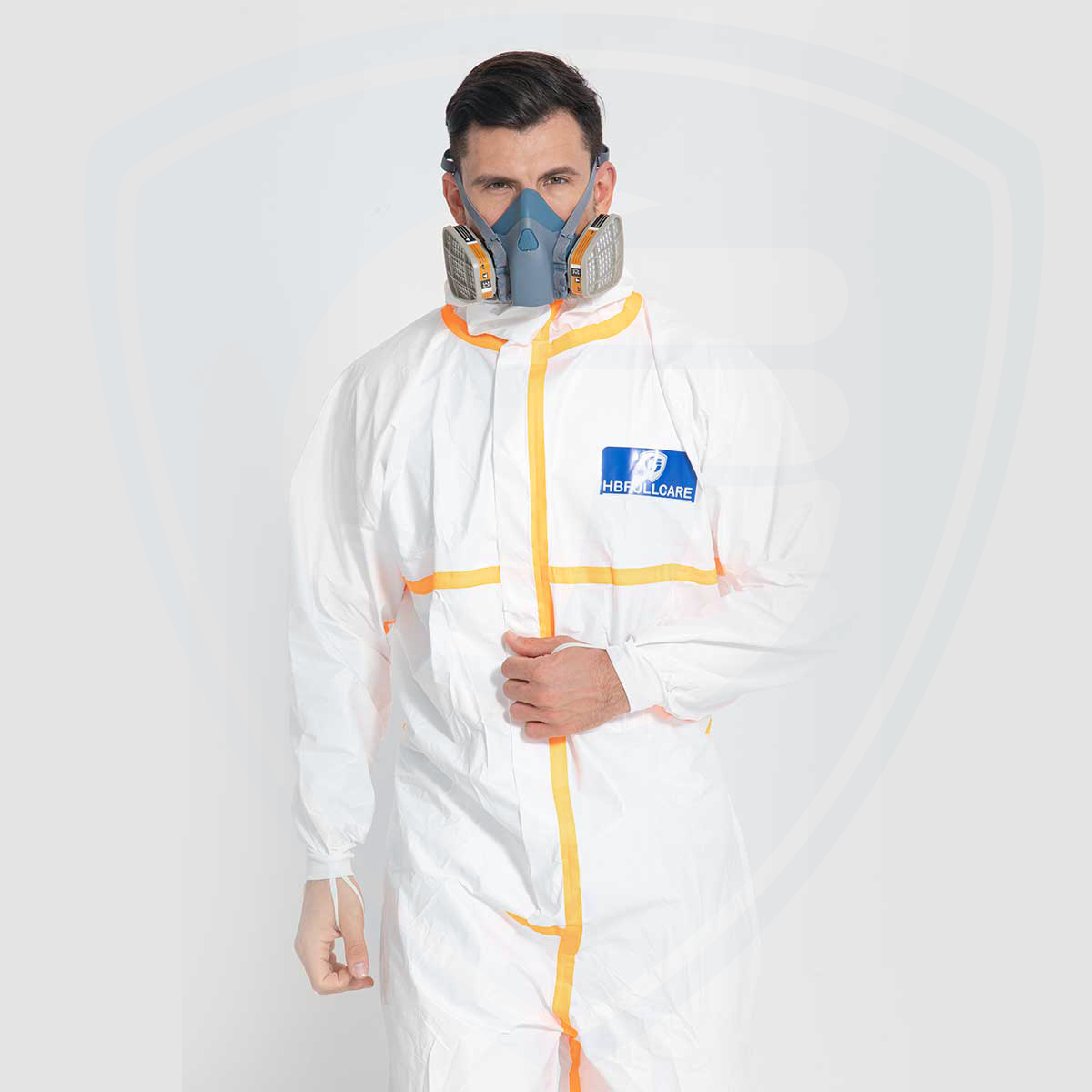 Professional Disposable Protective Clothes Chemical Protective Coverall with Seam Tape