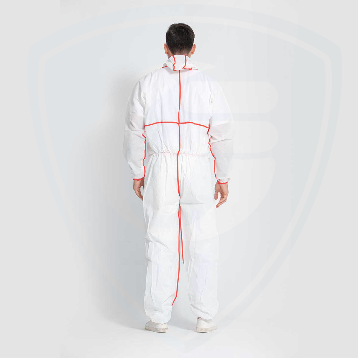 Disposable Protective Clothing Non-woven Dust-proof And Splash-proof Breathable Hemming Coverall 