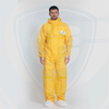 Type 3/4/5/6 Disposable Coveralls PP+External Barrier Film Overalls with Reinforced Knees
