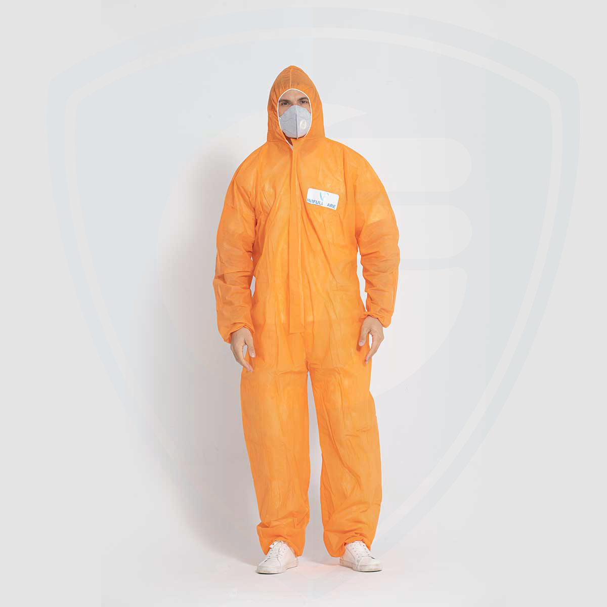 Disposable Non-woven Protective Clothing Hooded Farm Dust-proof Spray Paint Coverall