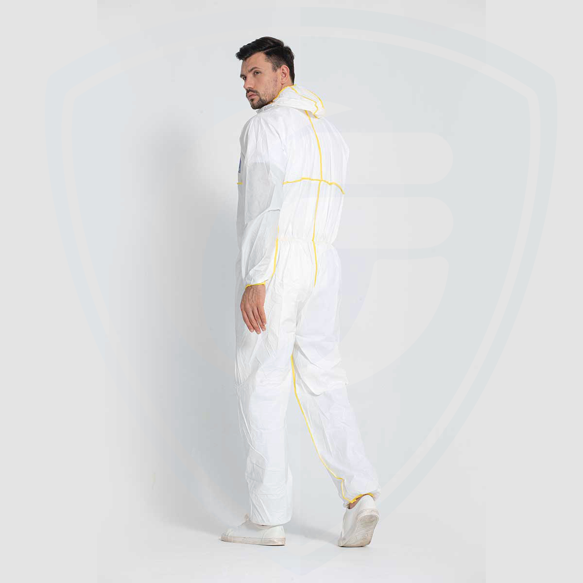 Excellent Liquid Protection Performance And Comfortable Protective Clothing Hemming Coverall