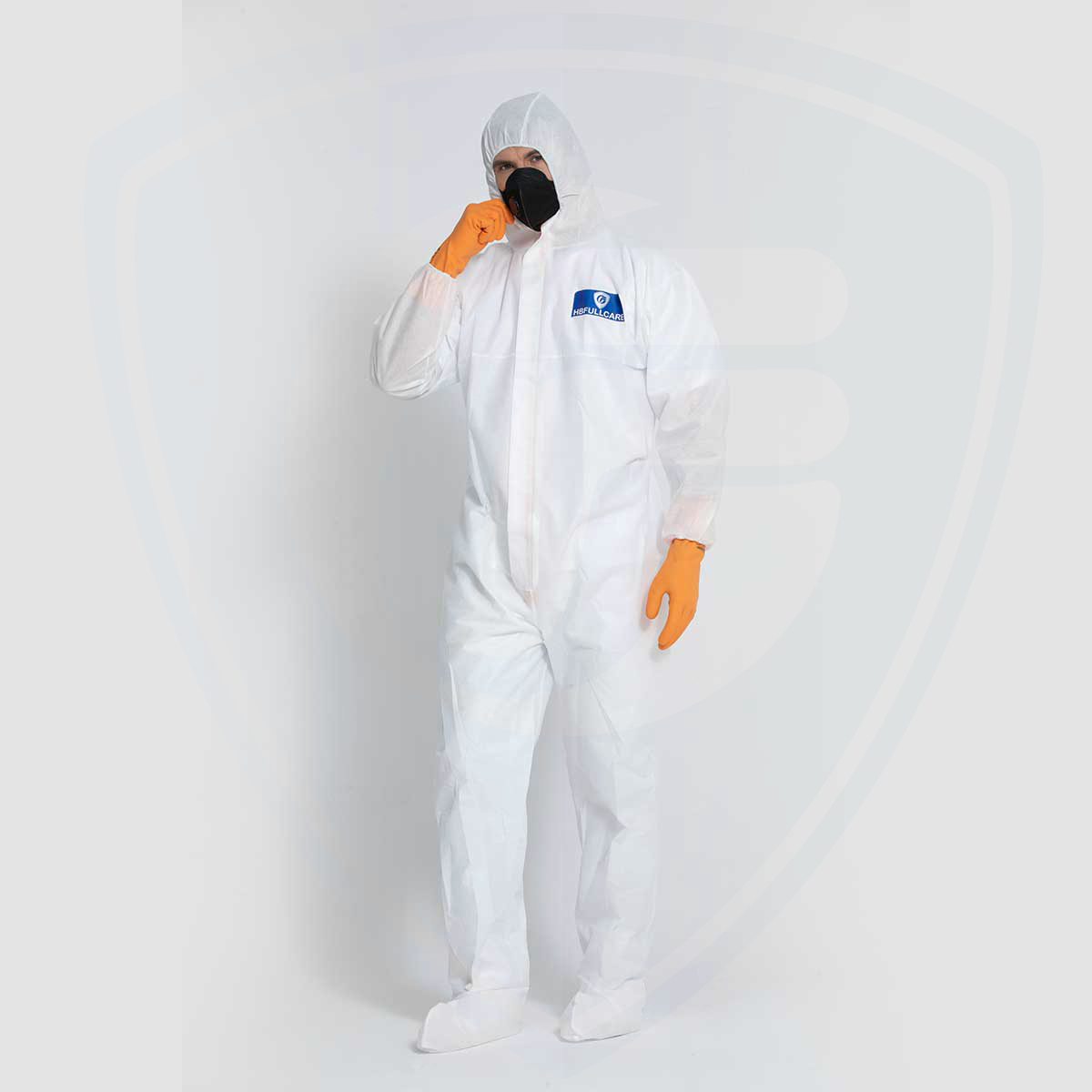 Factory Hot Selling Safety Protective Anti-Static Disposable Coverall with Boots